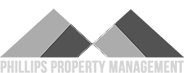 Phillips Property Management Logo in Black and White